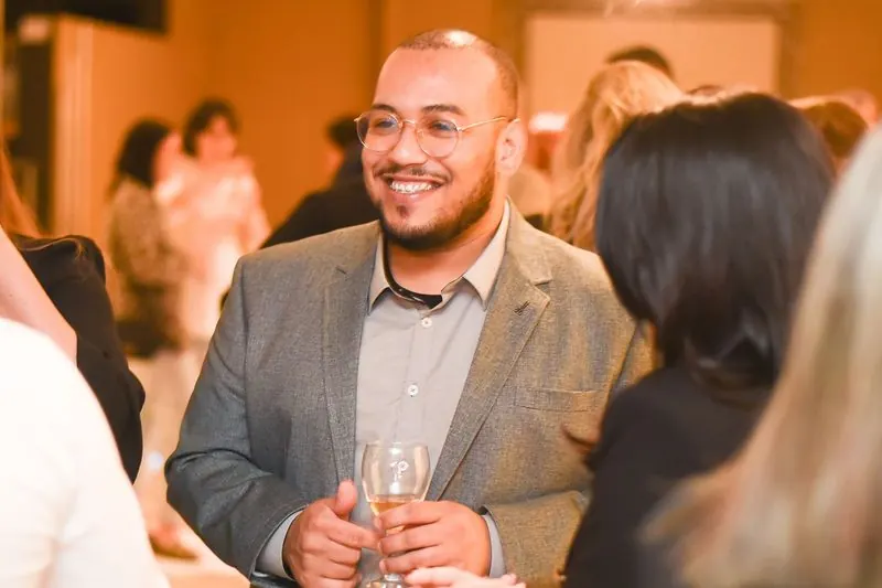 Marcelo Freitas em um evento do setor de shopping centers