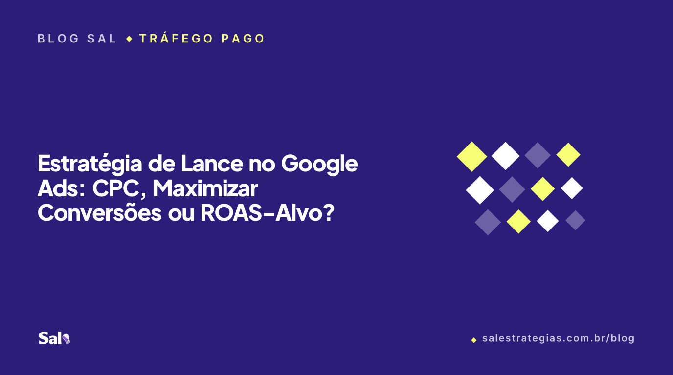 Estratégia de Lance no Google Ads: CPC, Maximizar Conversões ou ROAS-Alvo?